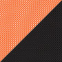 Сетчатый акрил оранжевый / Ткань TW-11 черный