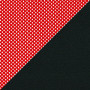 Сетчатый акрил TW-69 красный / Ткань стандарт 15-21 черный