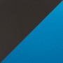 Экокожа комбинированная серый/голубой